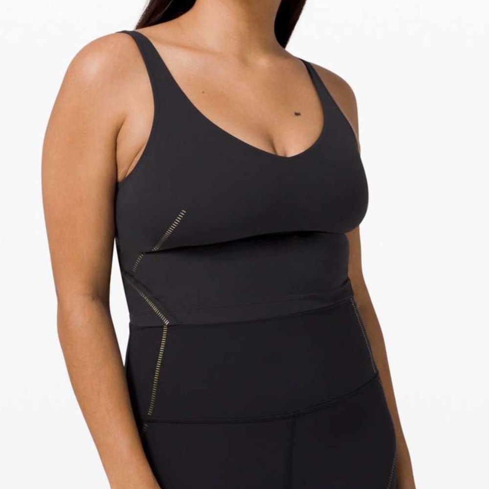 Lululemon align tank with gold detailing
